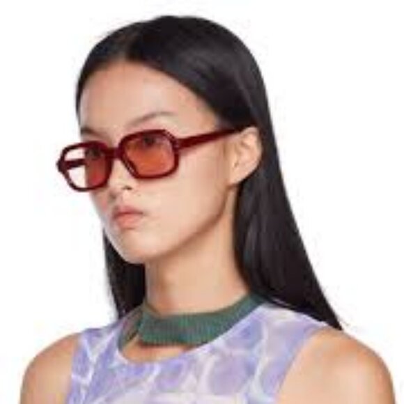 Lexxola Jordy  Burnt Tort & Brown Square Sunglasses UNISEX Trendy Urban Style.